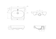 Load image into Gallery viewer, AUSTEN 50x39cm washbasin 1TH
