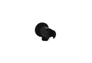 COS round shower outlet elbow & holder - Satin Black