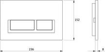 Load image into Gallery viewer, FP026 - FLUSHE Black square flush plate for cistern FL4040 &amp; HC1037
