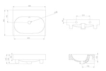 Load image into Gallery viewer, AUSTEN 50x39cm washbasin 0TH
