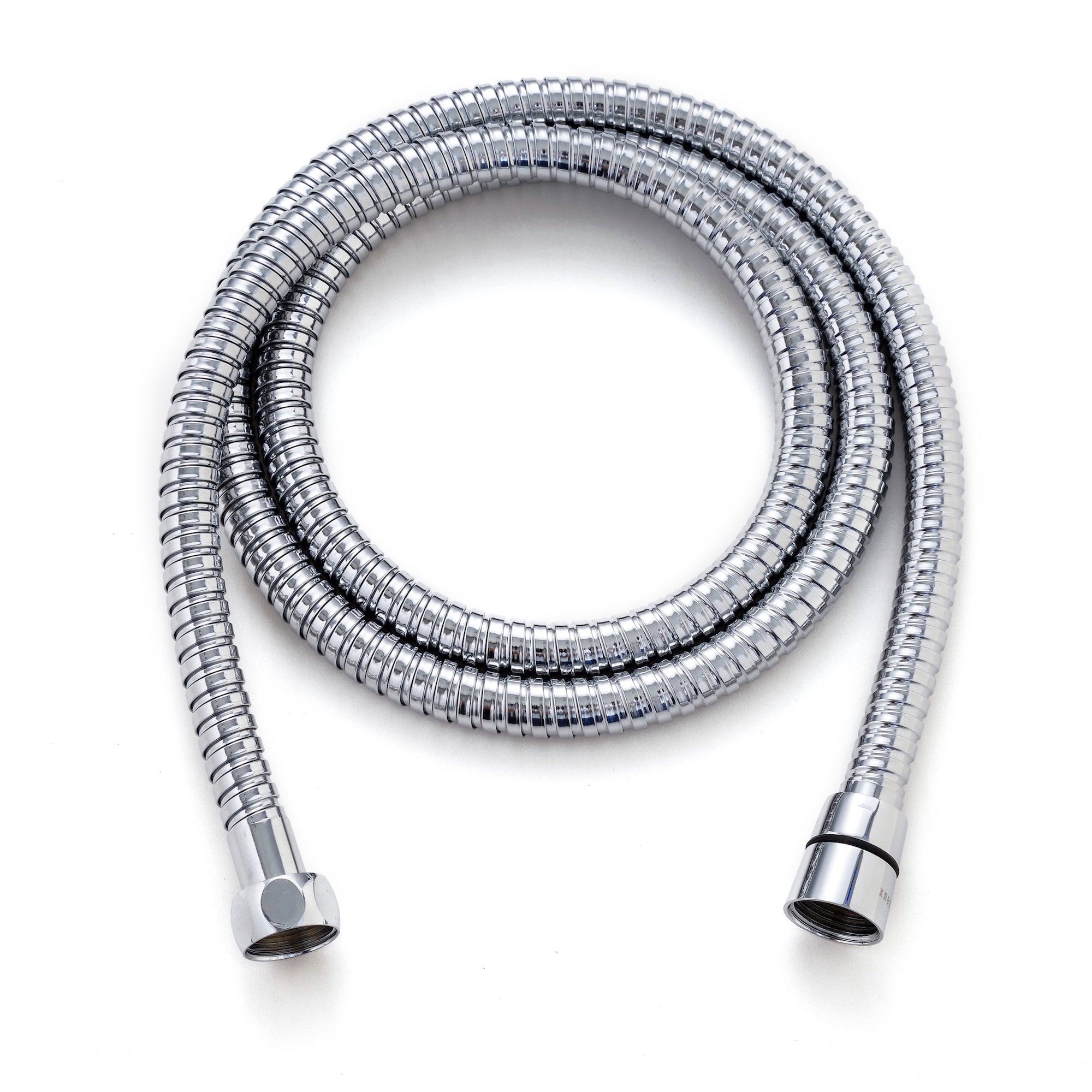 1 Metre Stainless Steel Flexible Shower Hose - Chrome Finish, Universal Fit For Bathroom & Shower